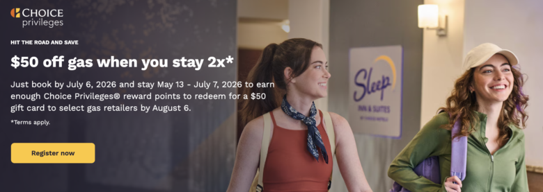 New Choice Privileges promotion: 8,000 points every 2 stays [until July 7]