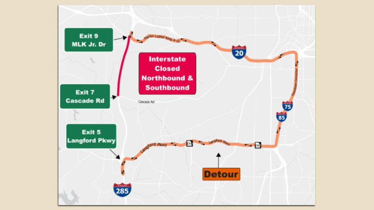 GDOT will shut down I-285 in Atlanta this weekend