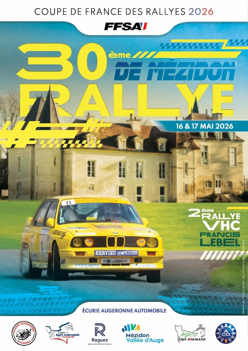 Liste des engagés Rallye de Mézidon Canon 2026