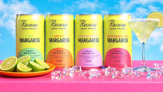 Discover Recess's new zero-proof margarita mini party pack for summer fun