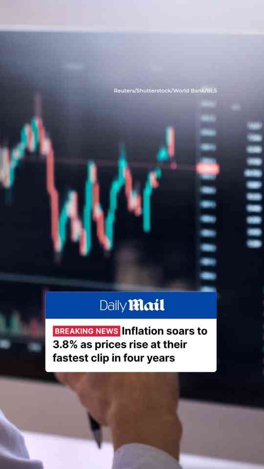 US inflation rises to 3.8% as energy prices drive costs higher