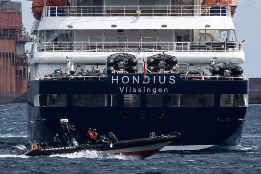 Cruise Ship MV Hondius Docks In Tenerife