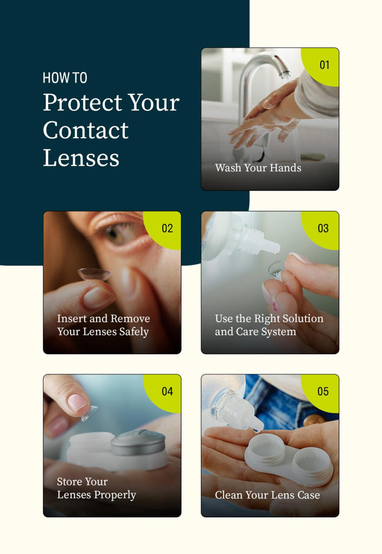 How to care for your contact lenses properly