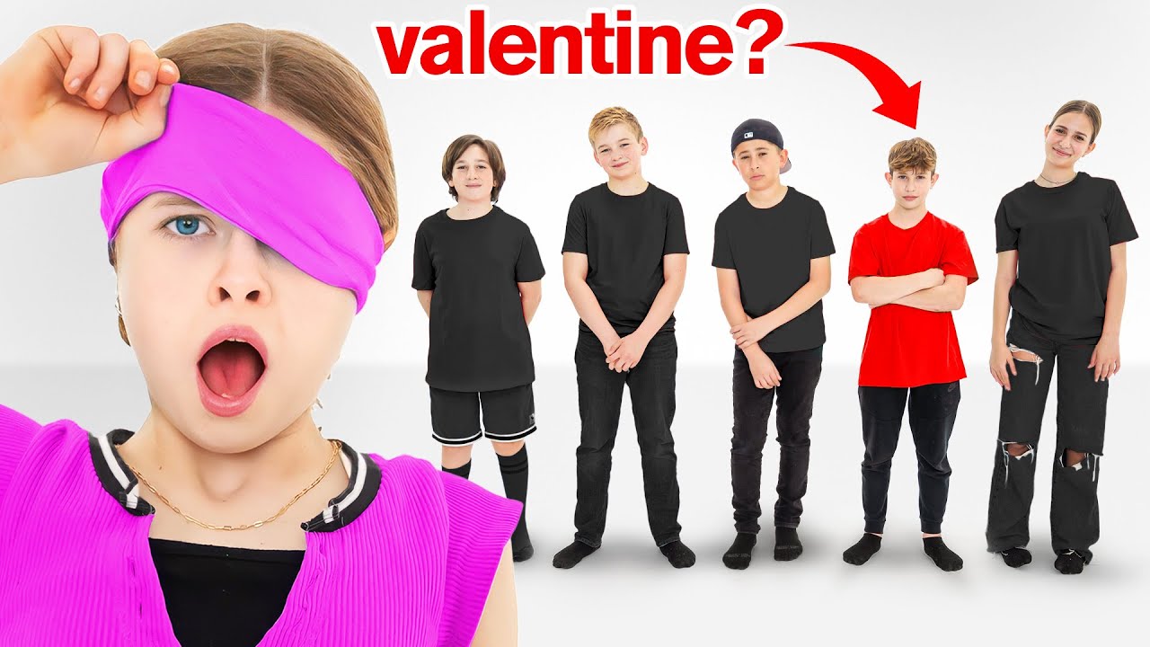 Can my daughter find her valentine blindfolded? emotional