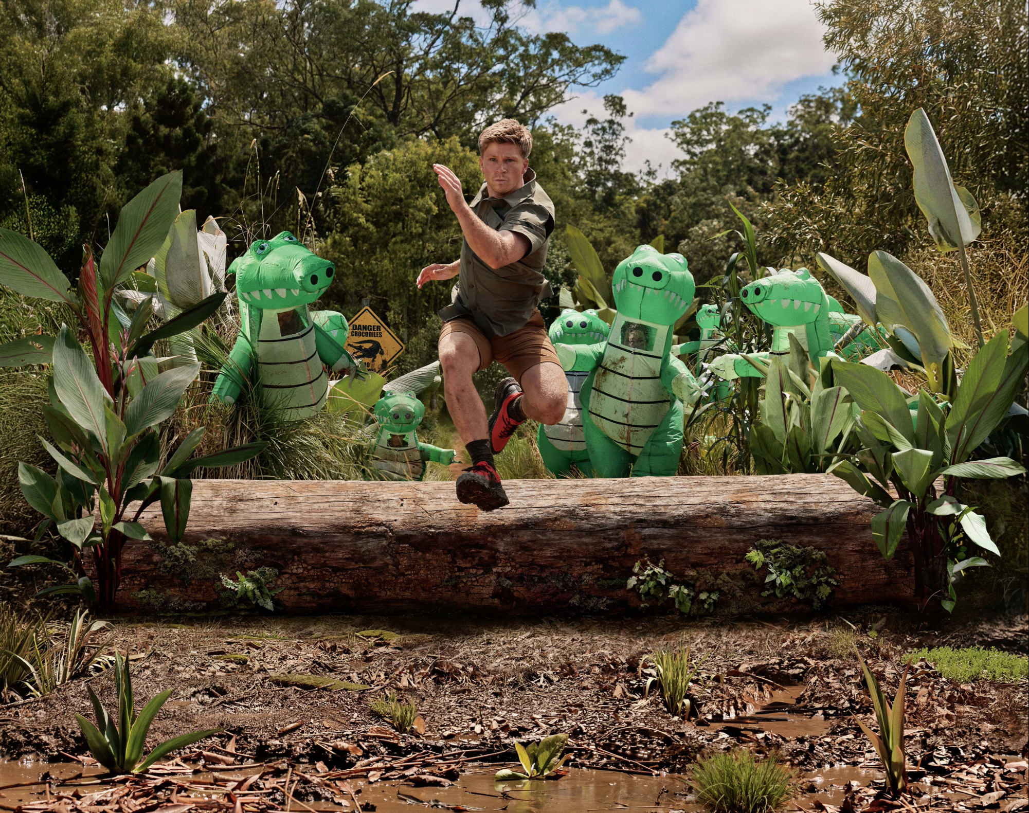 Robert Irwin takes on 100 crocs in new Columbia campaign