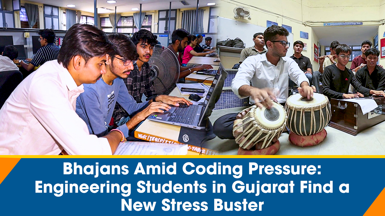 Bhajans amid coding pressure: Engineering students in Gujarat find a ...