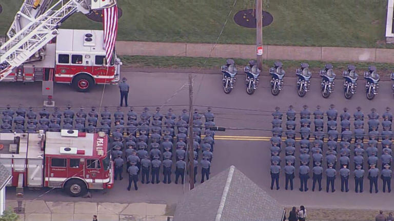 Final goodbye: Funeral being held for fallen Mass. State Police Trooper ...