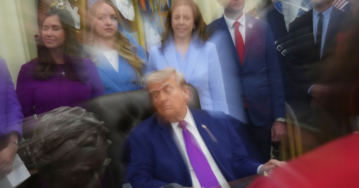 White House: Trump wasn’t asleep, he just blinked (for 18 seconds)