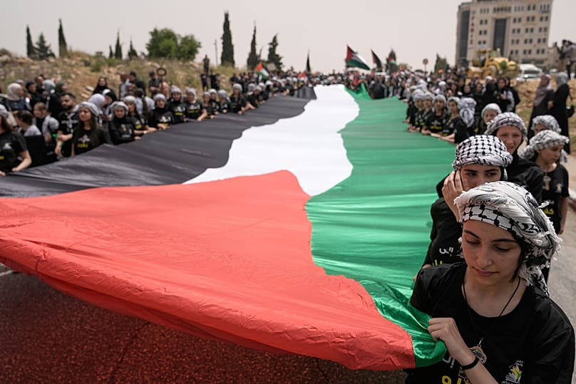 Palestinians gather to mark 78th anniversary of the Nakba and call for ...