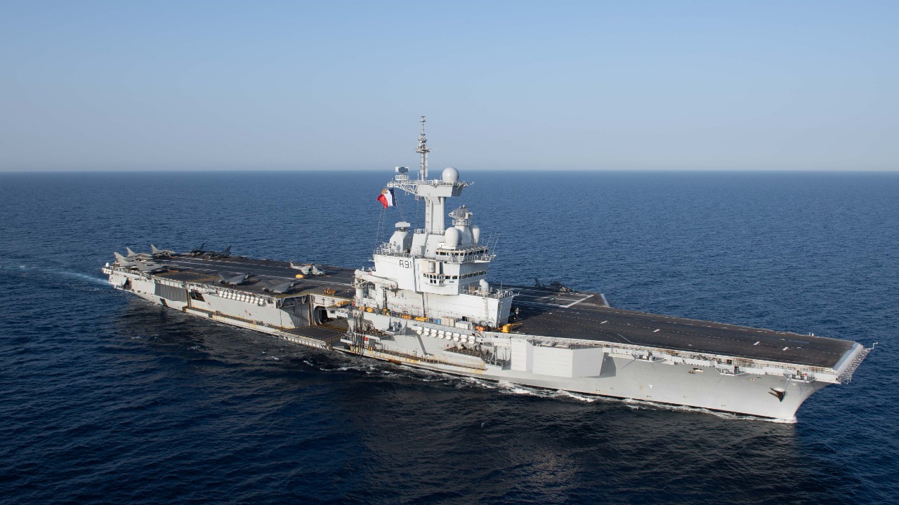 France’s nuclear carrier Charles de Gaulle is now operating in the ...