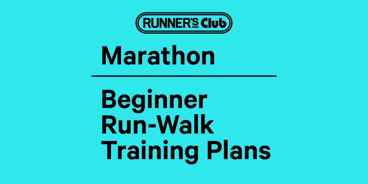 Run-walk marathon training plans – Runner's World Club