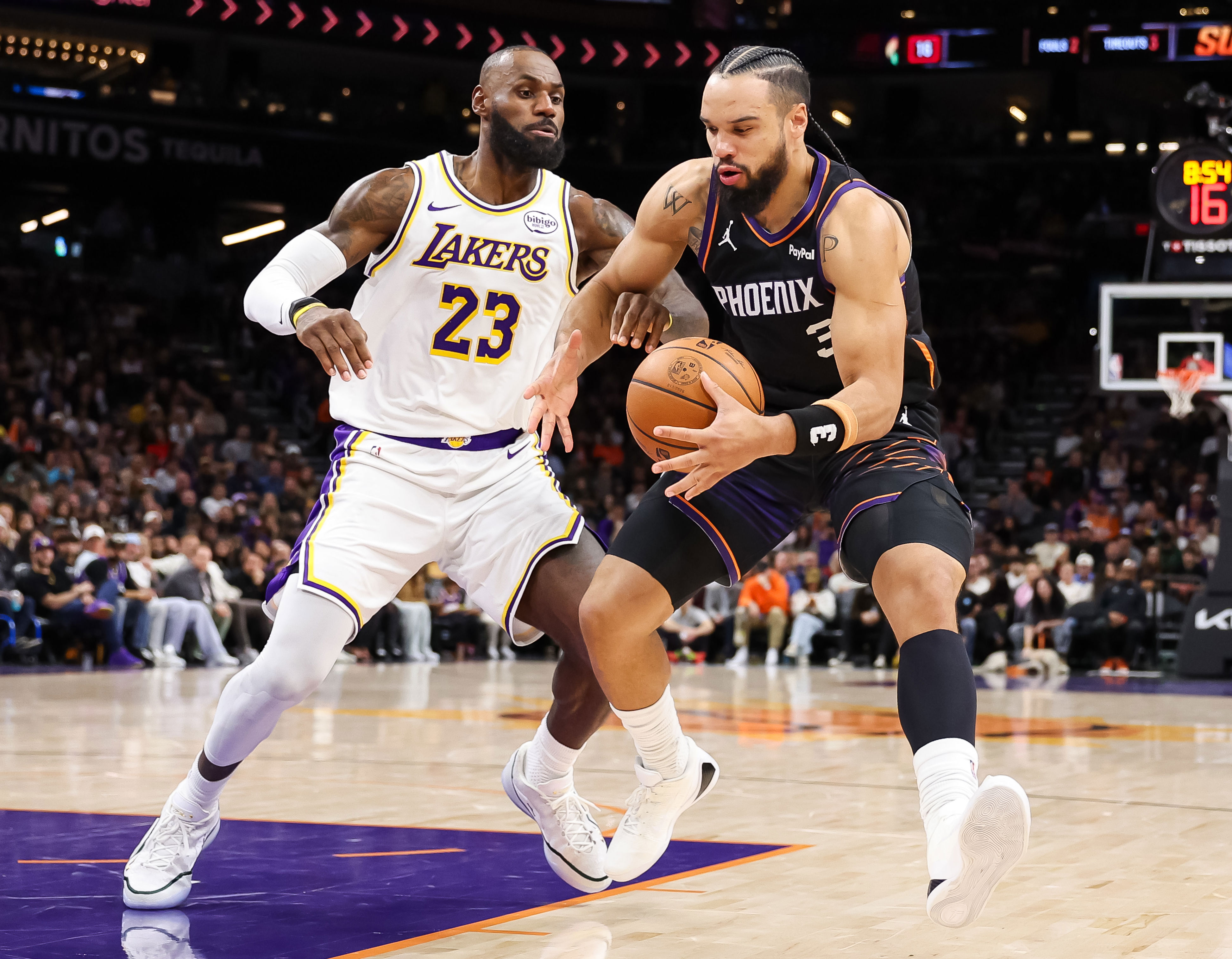 Dillon Brooks sat front row to watch LeBron and Lakers get swept in ...