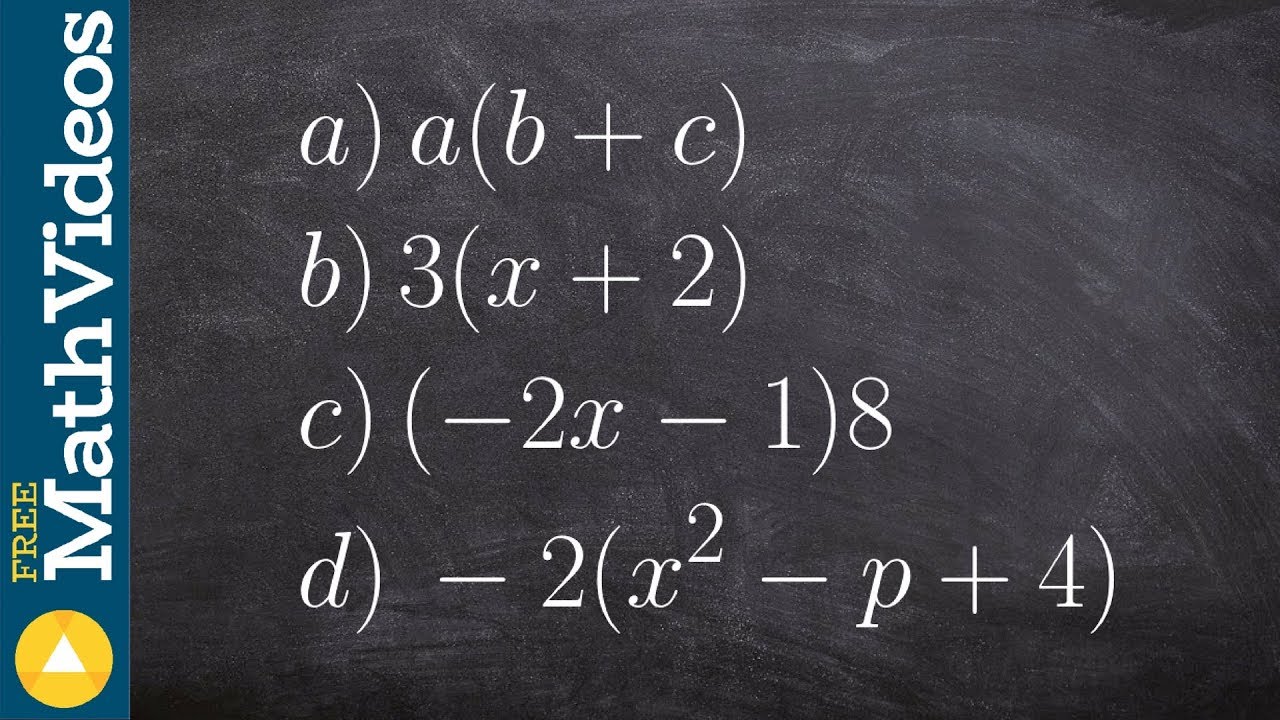 How to simplify using the distributive property