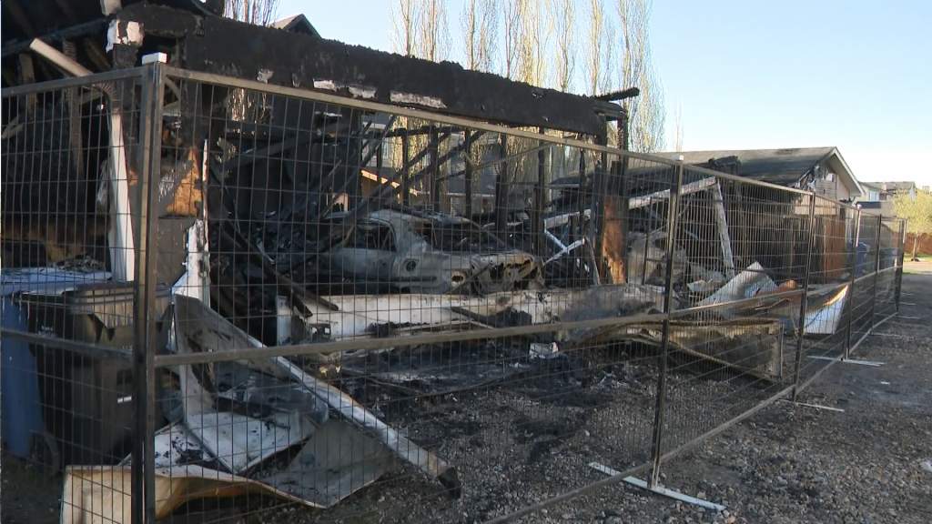 Several garages destroyed, homes damaged by overnight fire in southwest ...