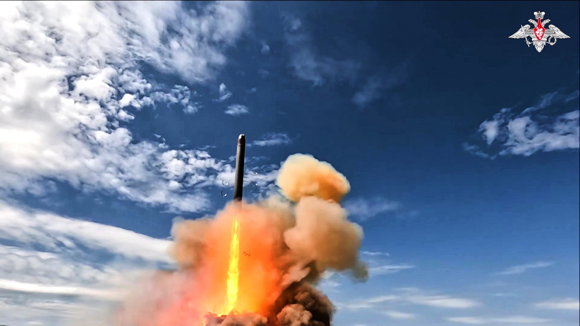 Putin hails Russia's test launch of a new ballistic missile and calls it the world's most powerful