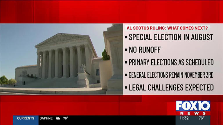 Alabama sets special congressional primary for August