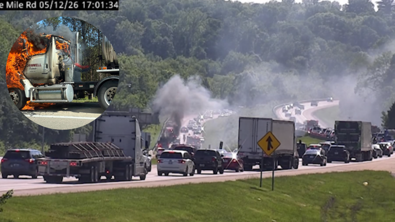 No injuries reported after semi-truck fire closes lanes on I-275 EB