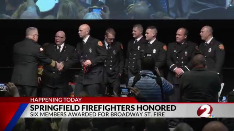 Springfield firefighters recognized for heroic fire rescue