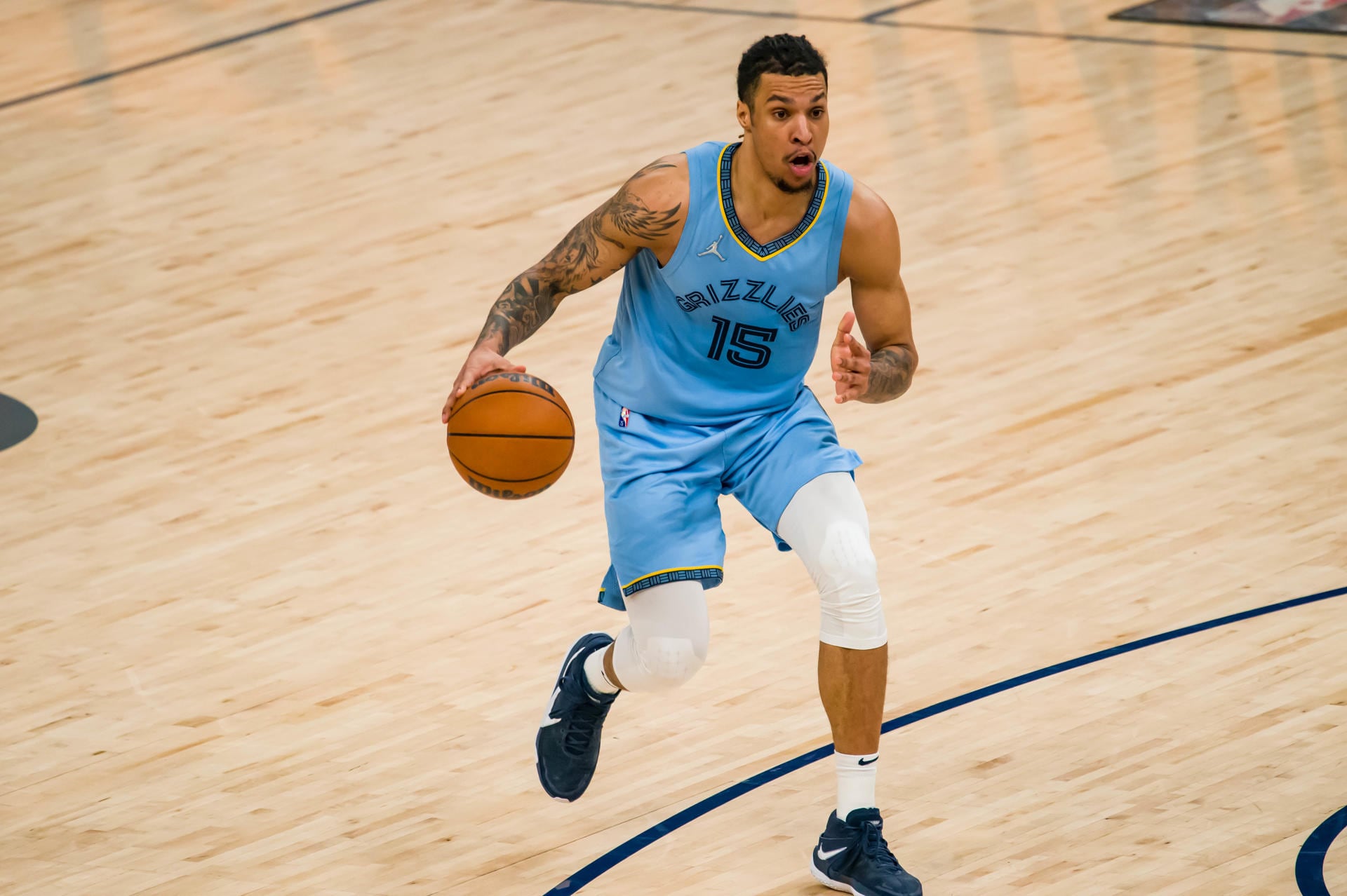 Imagen de archivo del jugador de baloncesto, Brandon Clarke. EFE/ Matthew A. Smith