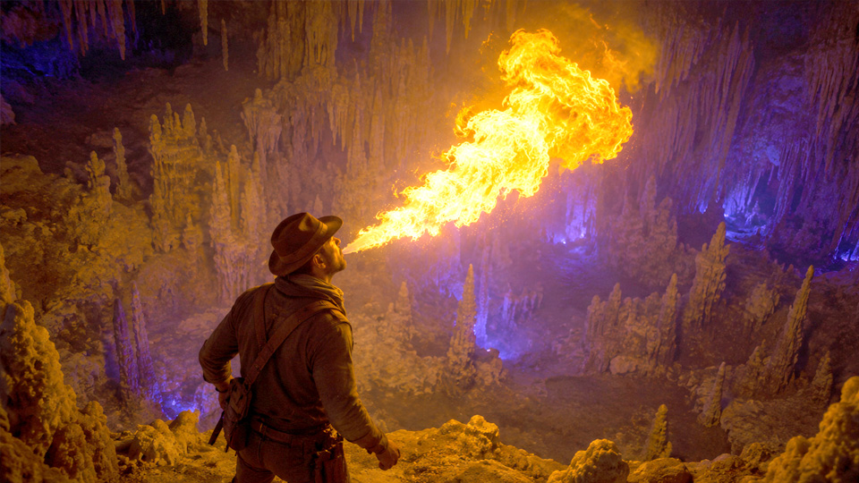 Fire breathing human creates massive flame bursts
