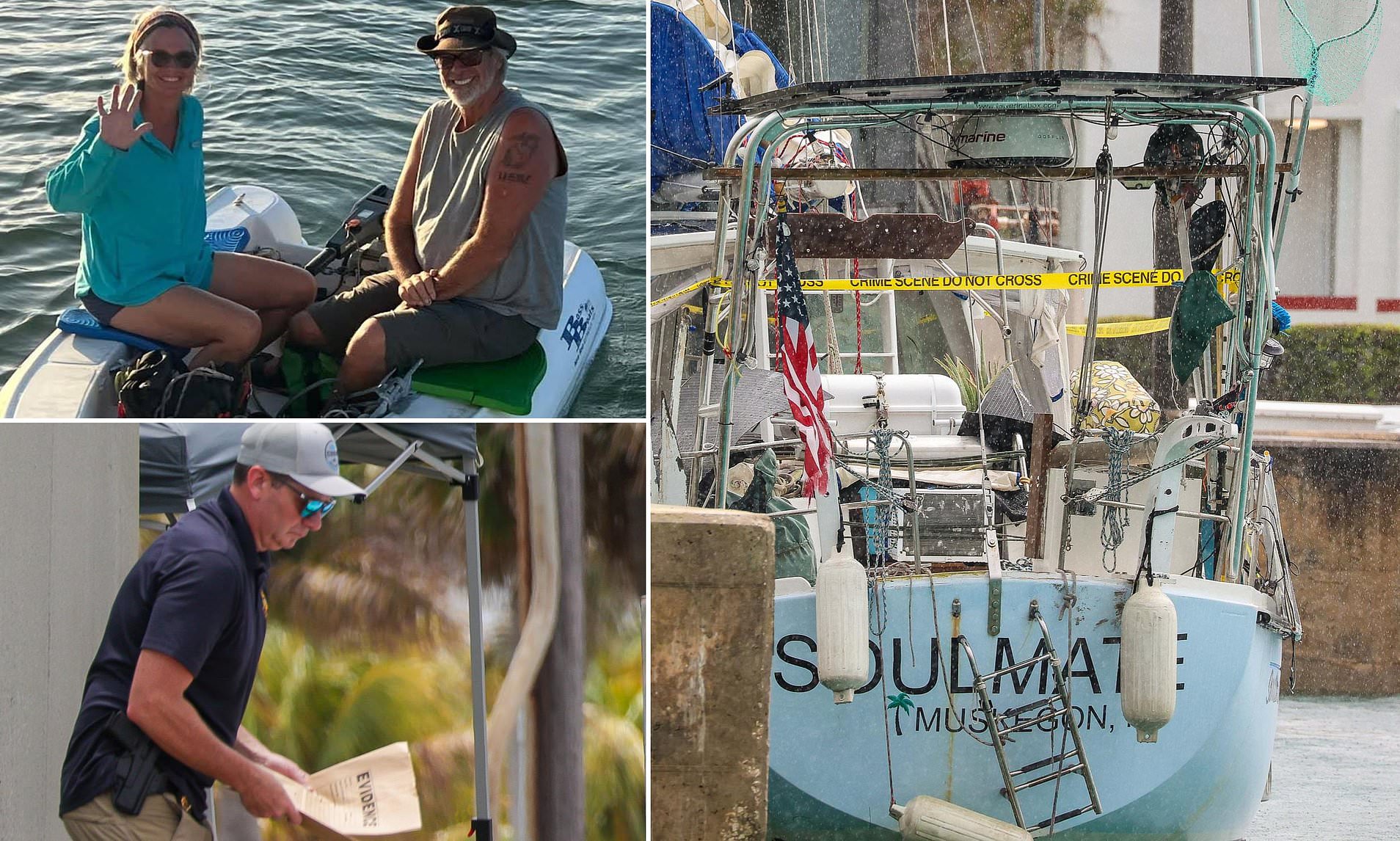 Coast Guard raids couple's yacht seeking proof of crime after wife 'fell overboard' in Bahamas
