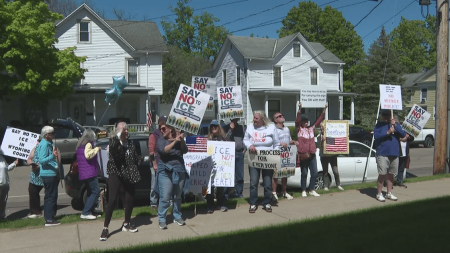Protesters take stand after county ICE agreement