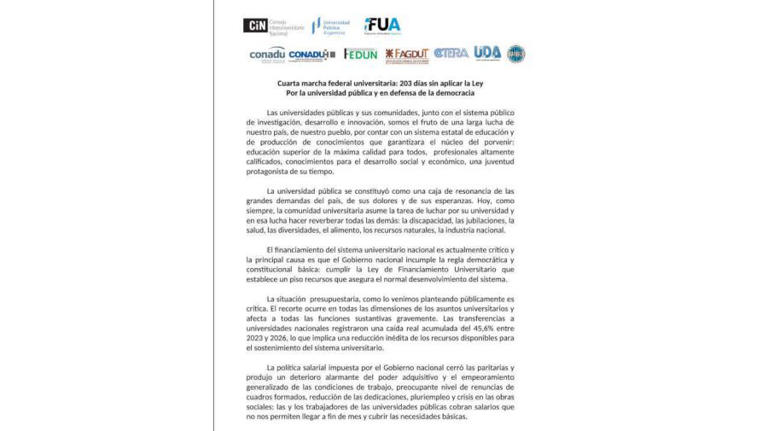 Comunicado Conjunto Universidades 12052026