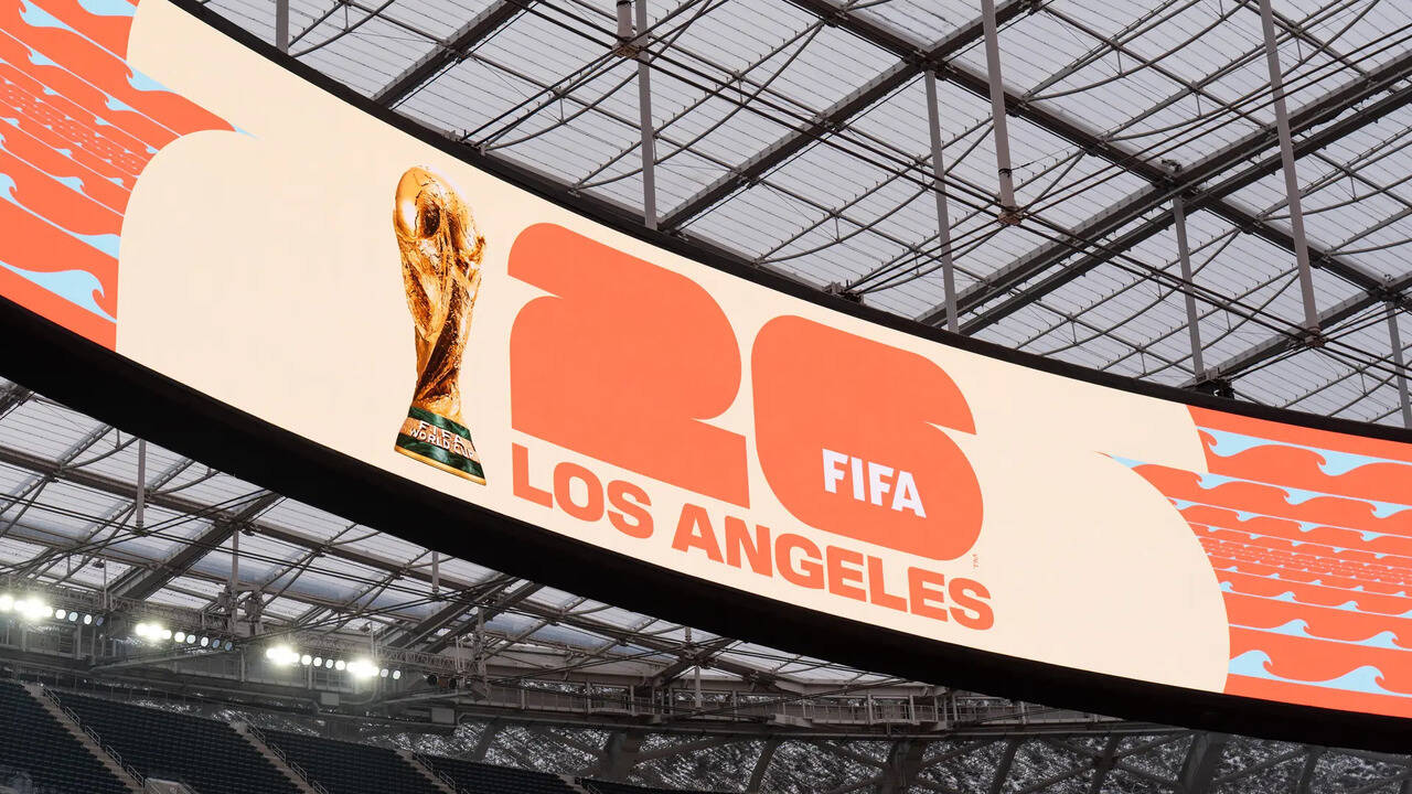 Los Angeles prepares for World Cup as playing field awaits installation