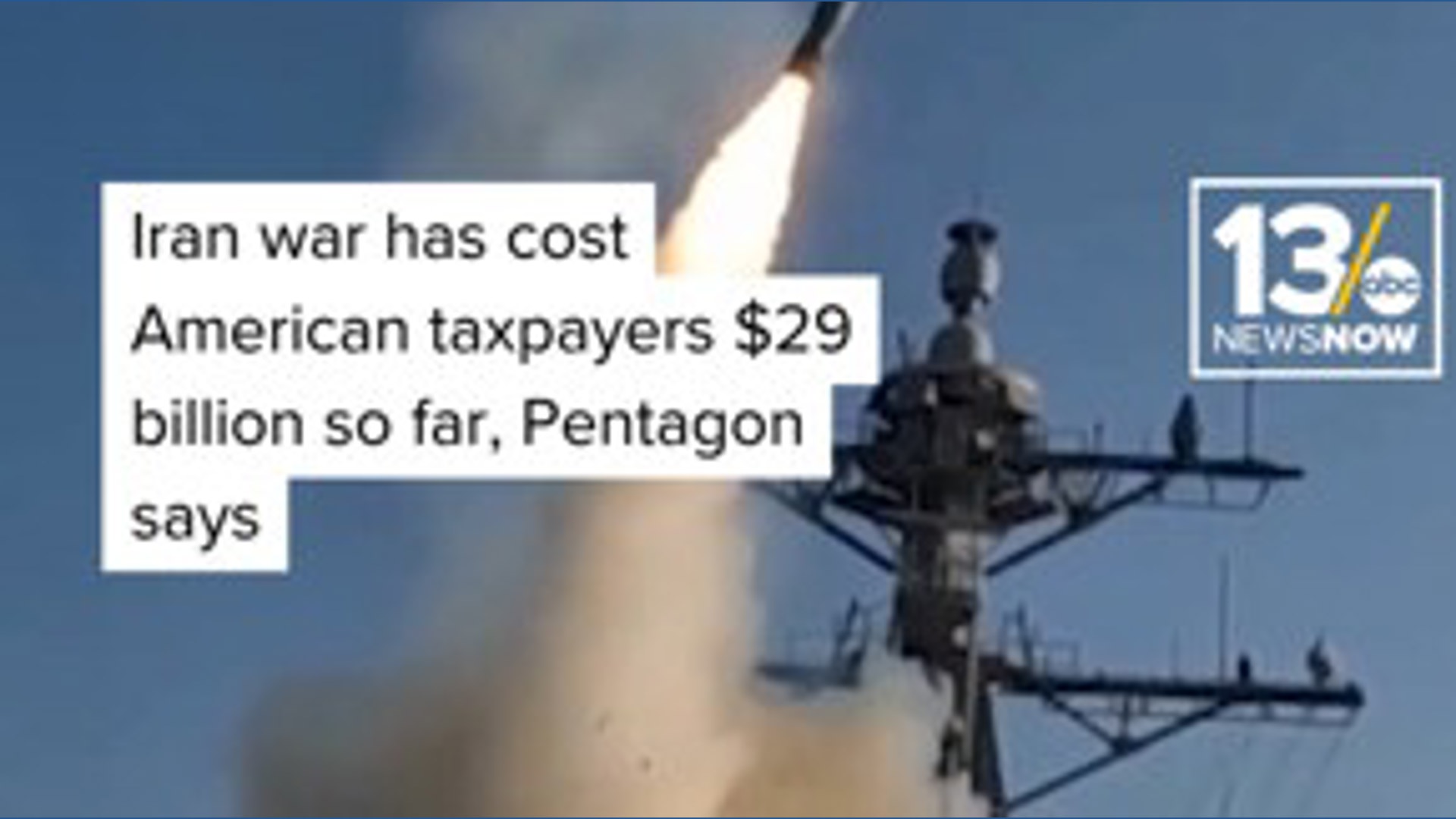 Iran war has cost American taxpayers $29 billion so far, Pentagon says
