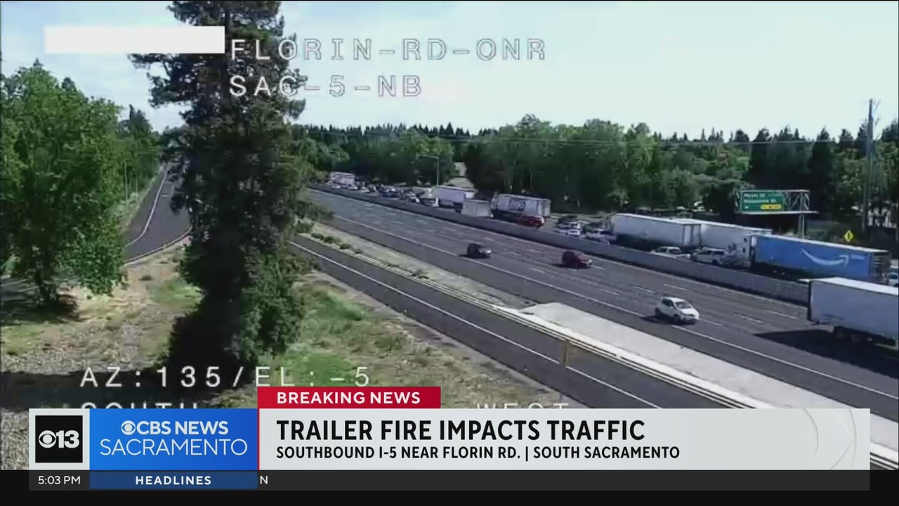 Big rig fire impacts traffic on South Sacramento freeway