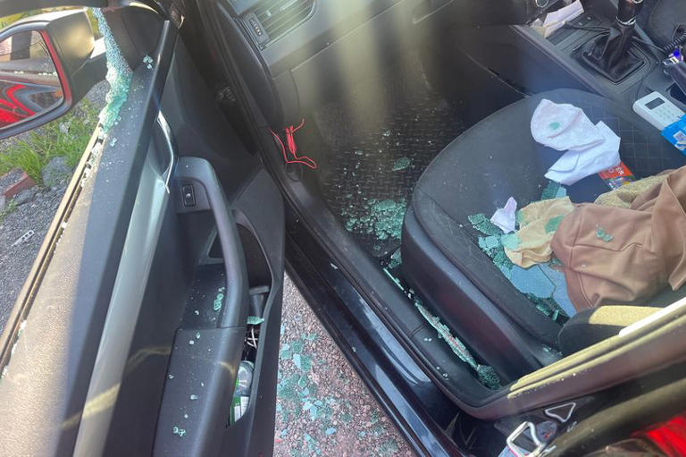 Dad unable to work after thieves smash way into taxi