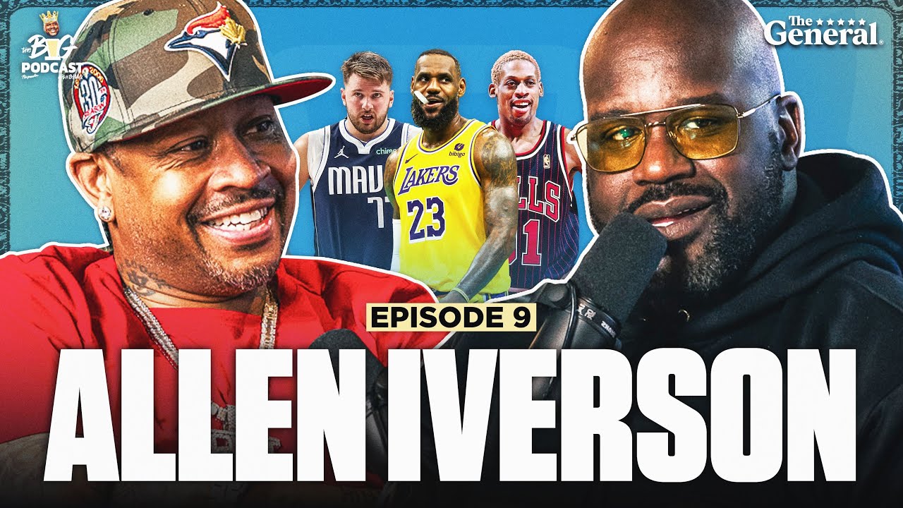 Allen Iverson opens up to Shaq about being an NBA villain, “practice ...
