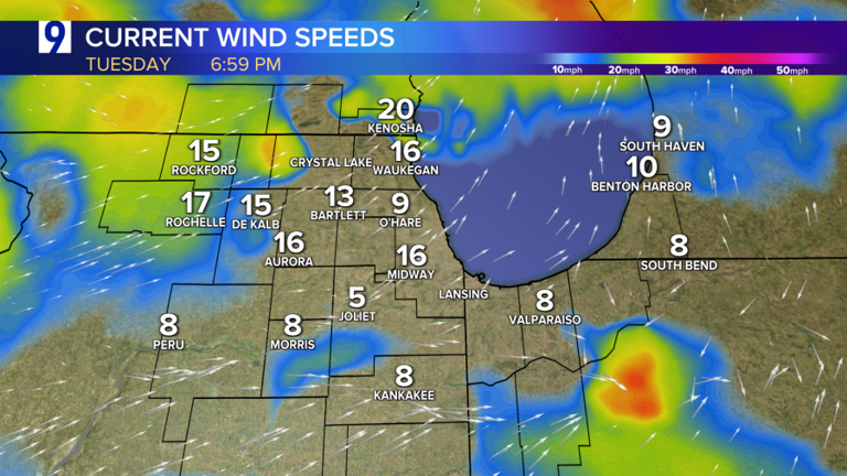 Tuesday’s daytime highs surge 15+ degrees over Monday levels following ...