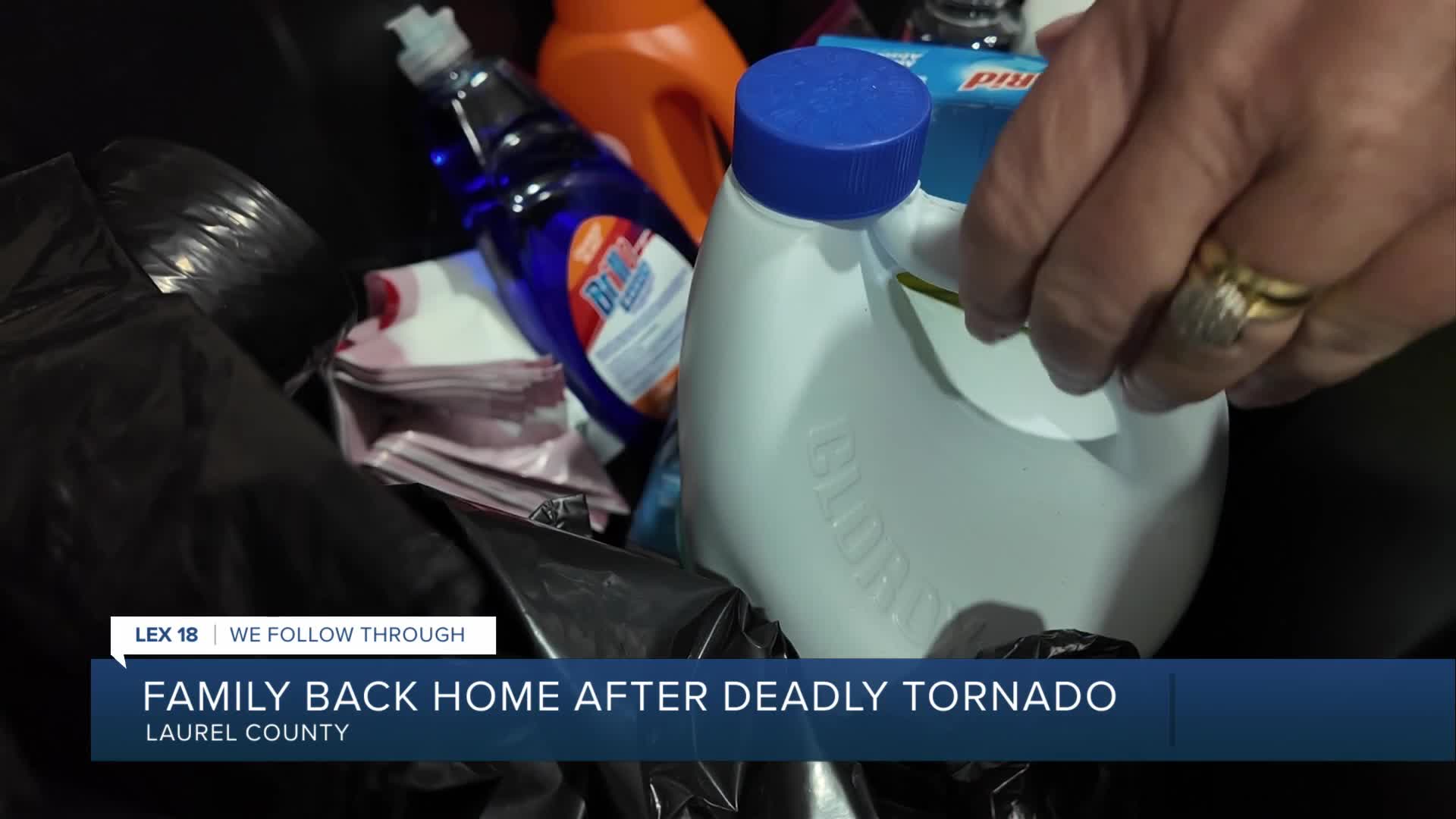 Family back home after deadly tornado