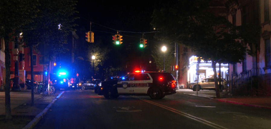 Police presence at Madison Avenue, Trinity Place in Albany