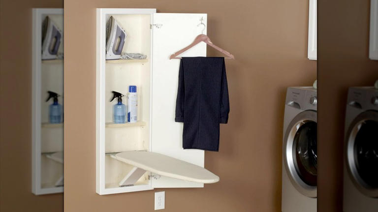 This clever ironing board idea is a game-changer for tiny laundry rooms - Diy Home Treatments For Tiny Rooms