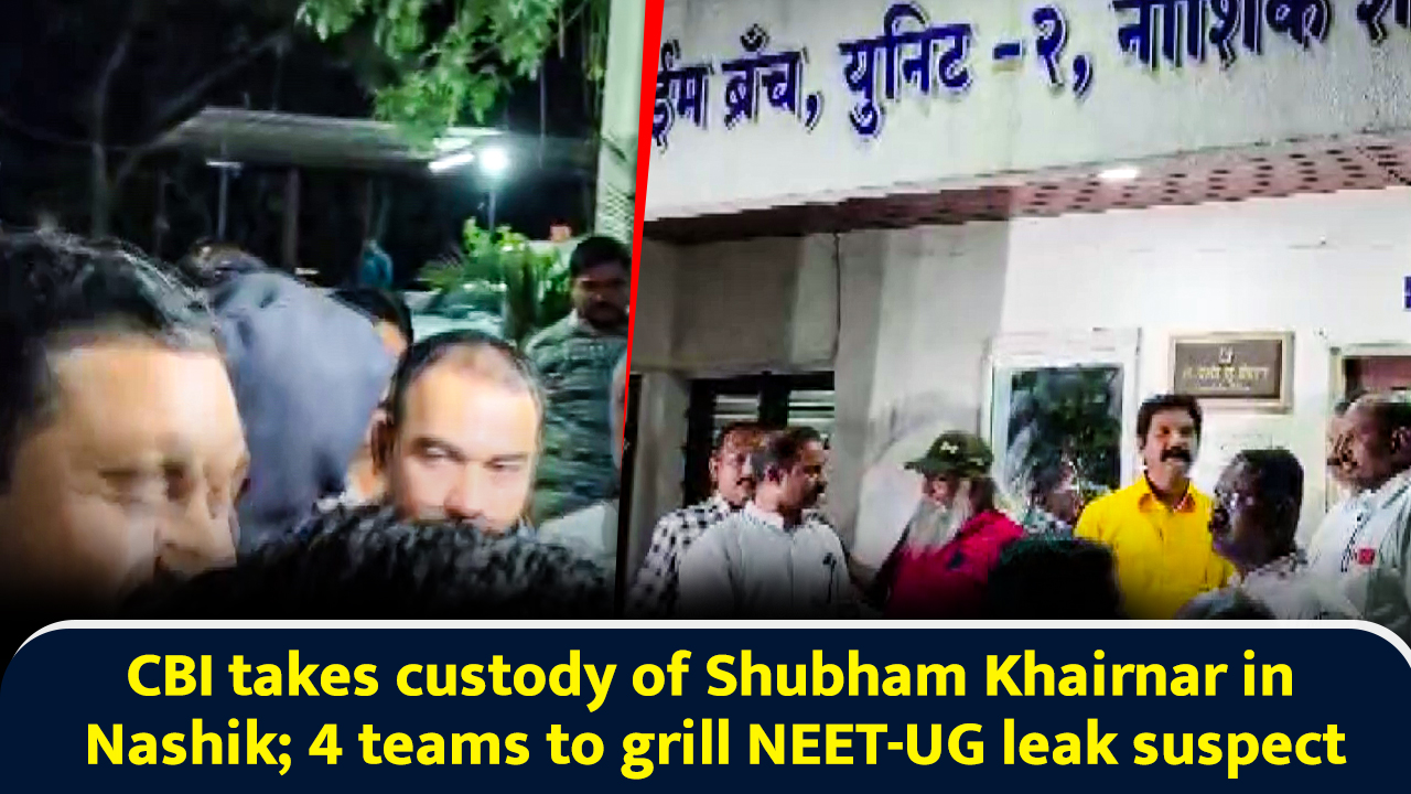 CBI takes custody of Shubham Khairnar in Nashik; 4 teams to grill NEET ...