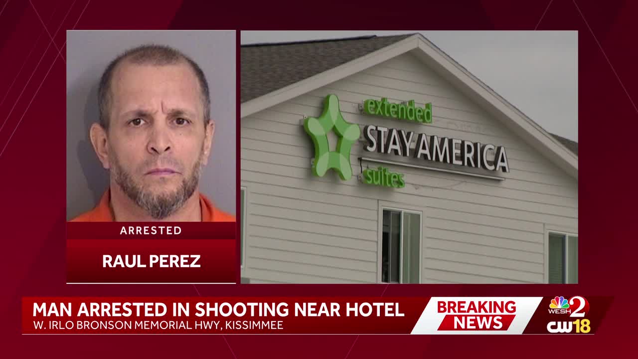Man arrested in connection with shooting near Kissimmee hotel, deputies say