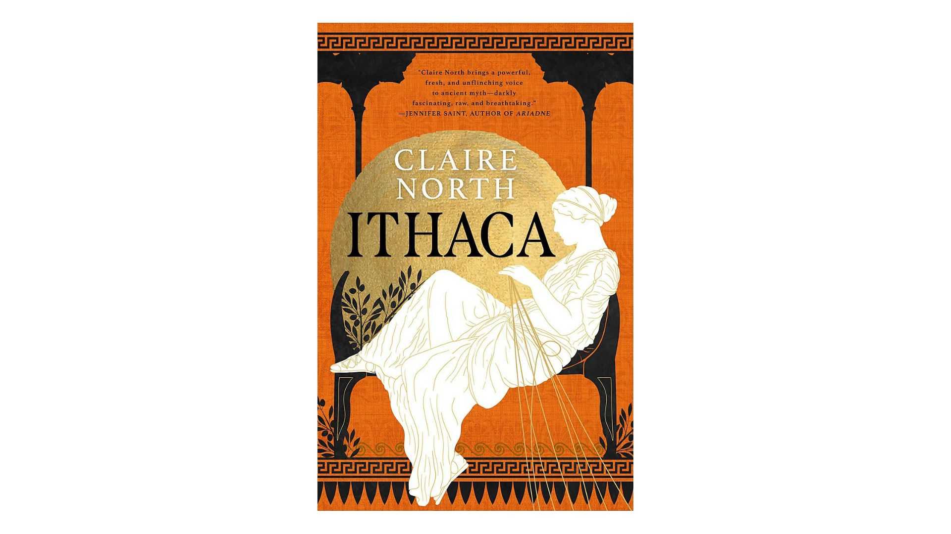 Ithaca by Claire North book cover on a white background