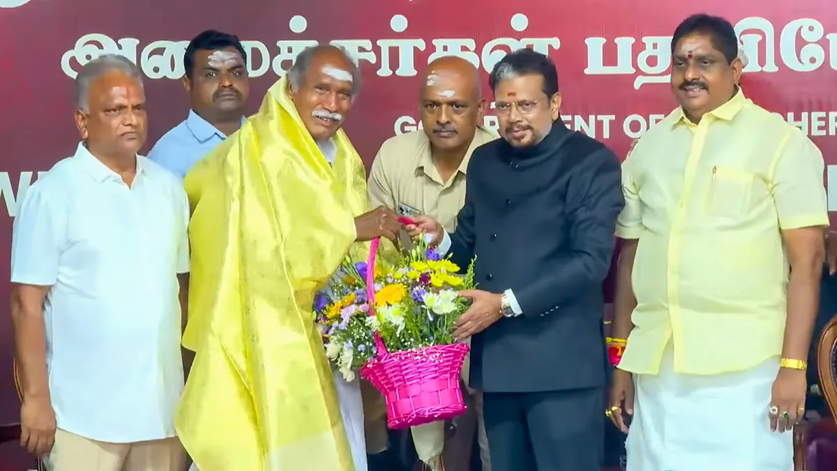 N Rangasamy sworn in as Puducherry CM for record fifth term as NDA ...