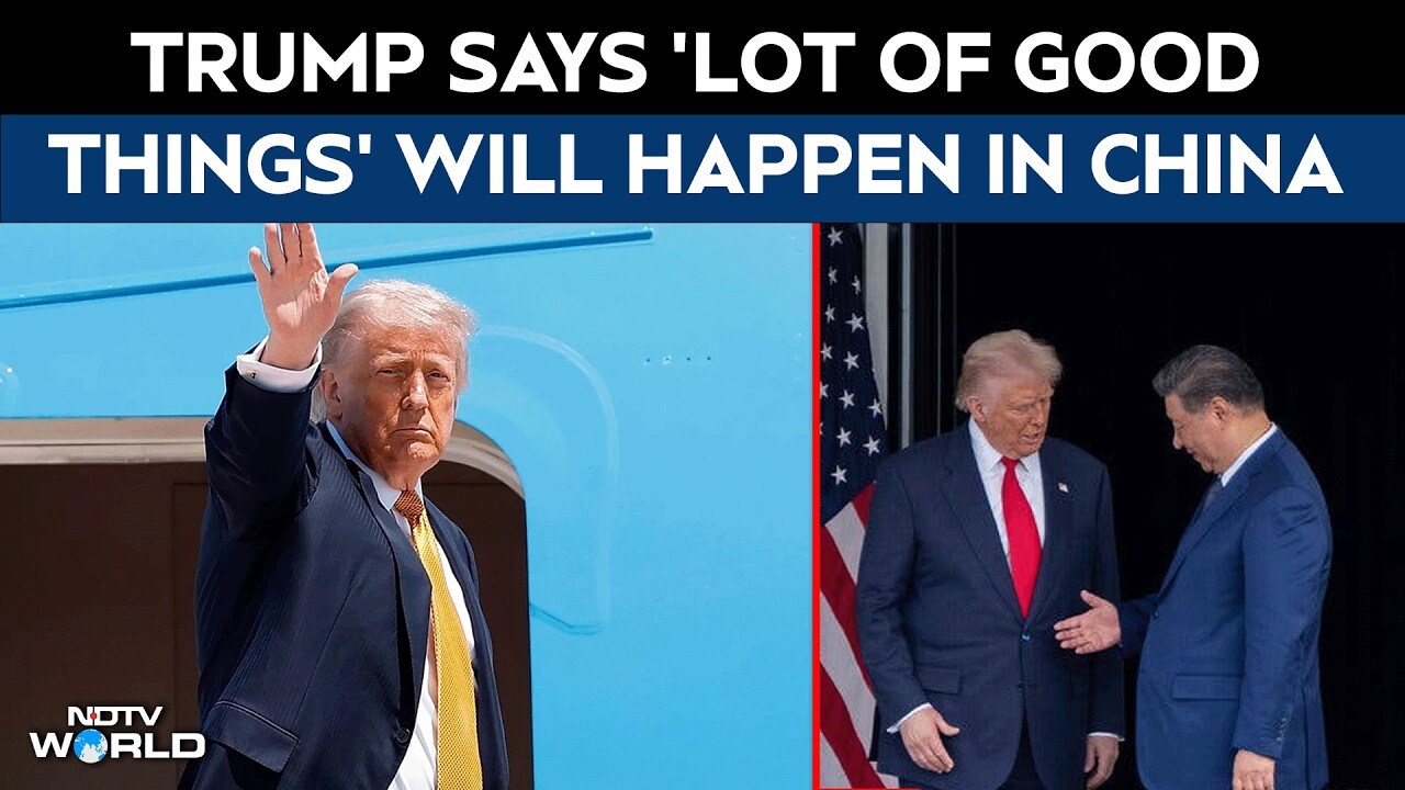 Trump news | Trump says ‘great things will happen’ ahead of China visit