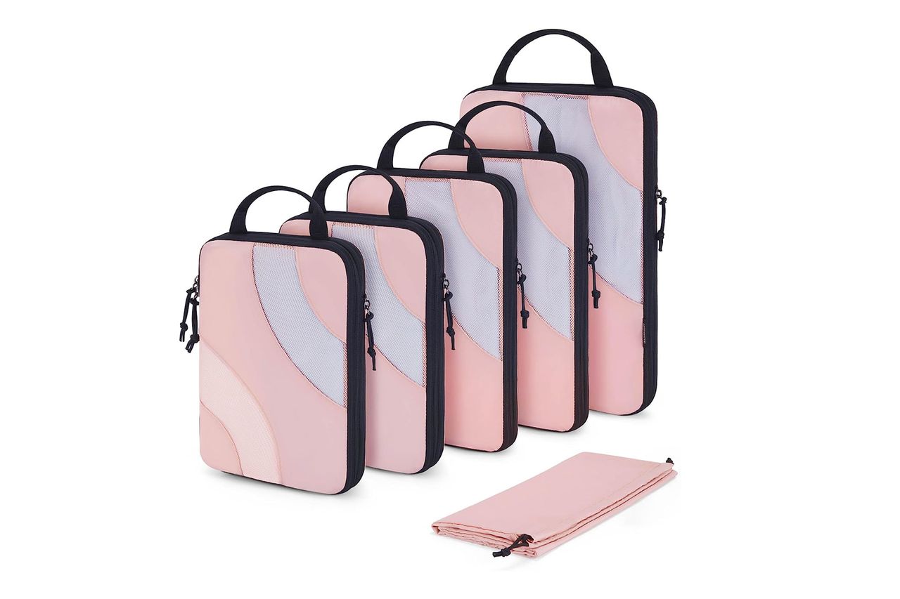 Amazon Compression Packing Cubes, BAGSMART 6 Set Travel Packing Cubes