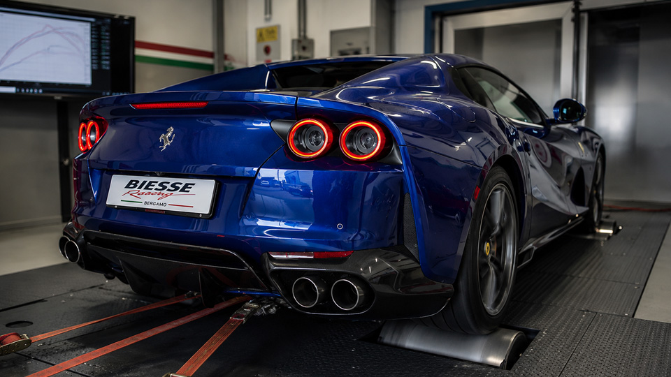 Ferrari 812 GTS V12-Sound mit Novitec beim Dyno Pull