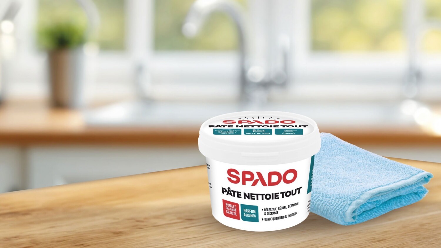 Pâte nettoie tout de Spado, pour faire disparaître la crasse d’un seul ...