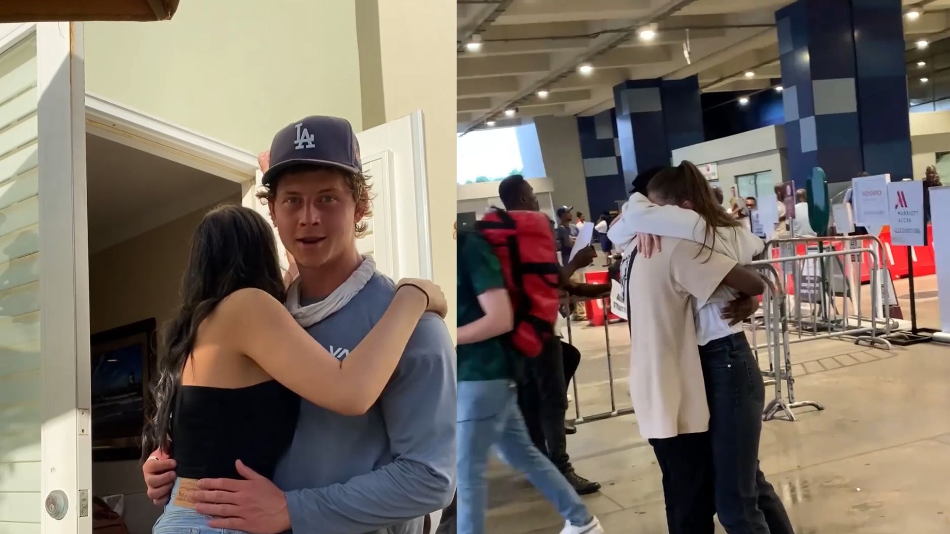 Heartwarming long distance reunions, surprises, hugs and homecomings