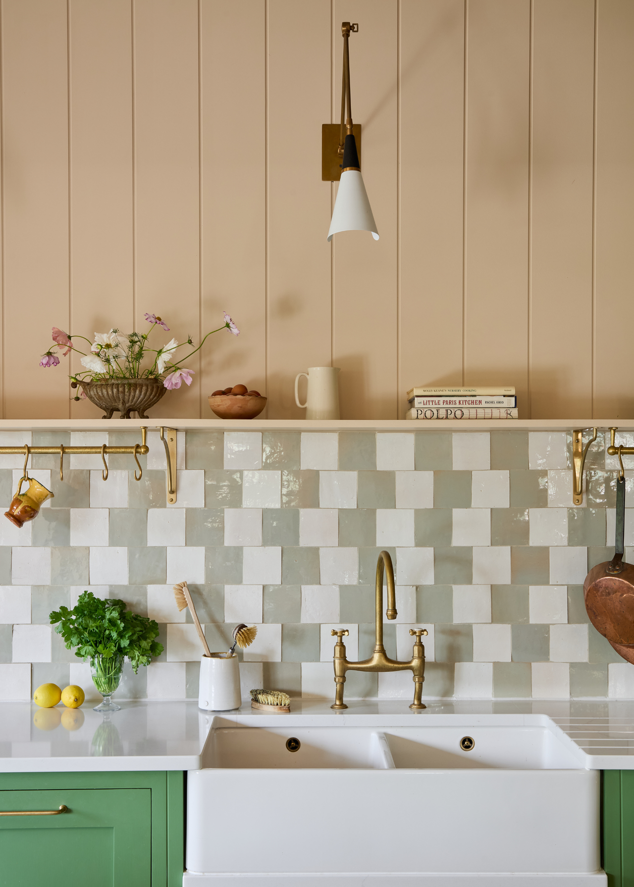 Layered backsplashes make kitchens feel richer