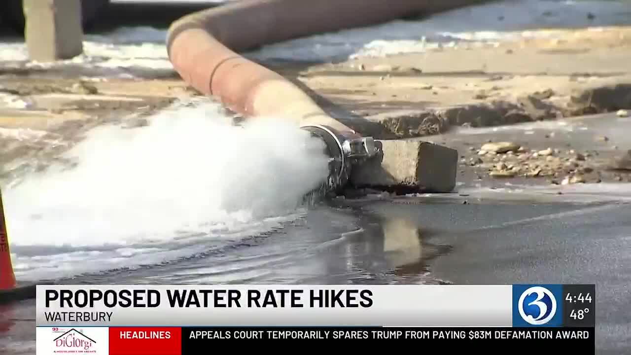 Waterbury proposes water rate hike following major main breaks