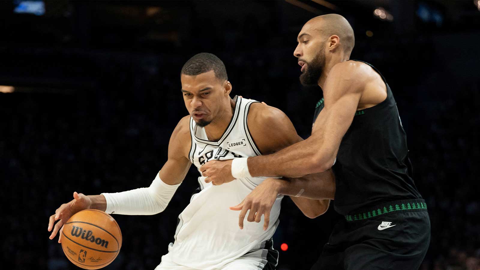 Timberwolves’ Rudy Gobert welcomes Victor Wembanyama back with flagrant ...
