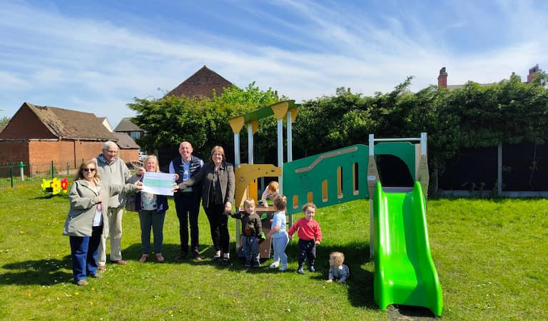 New play equipment brings fresh life to children's park