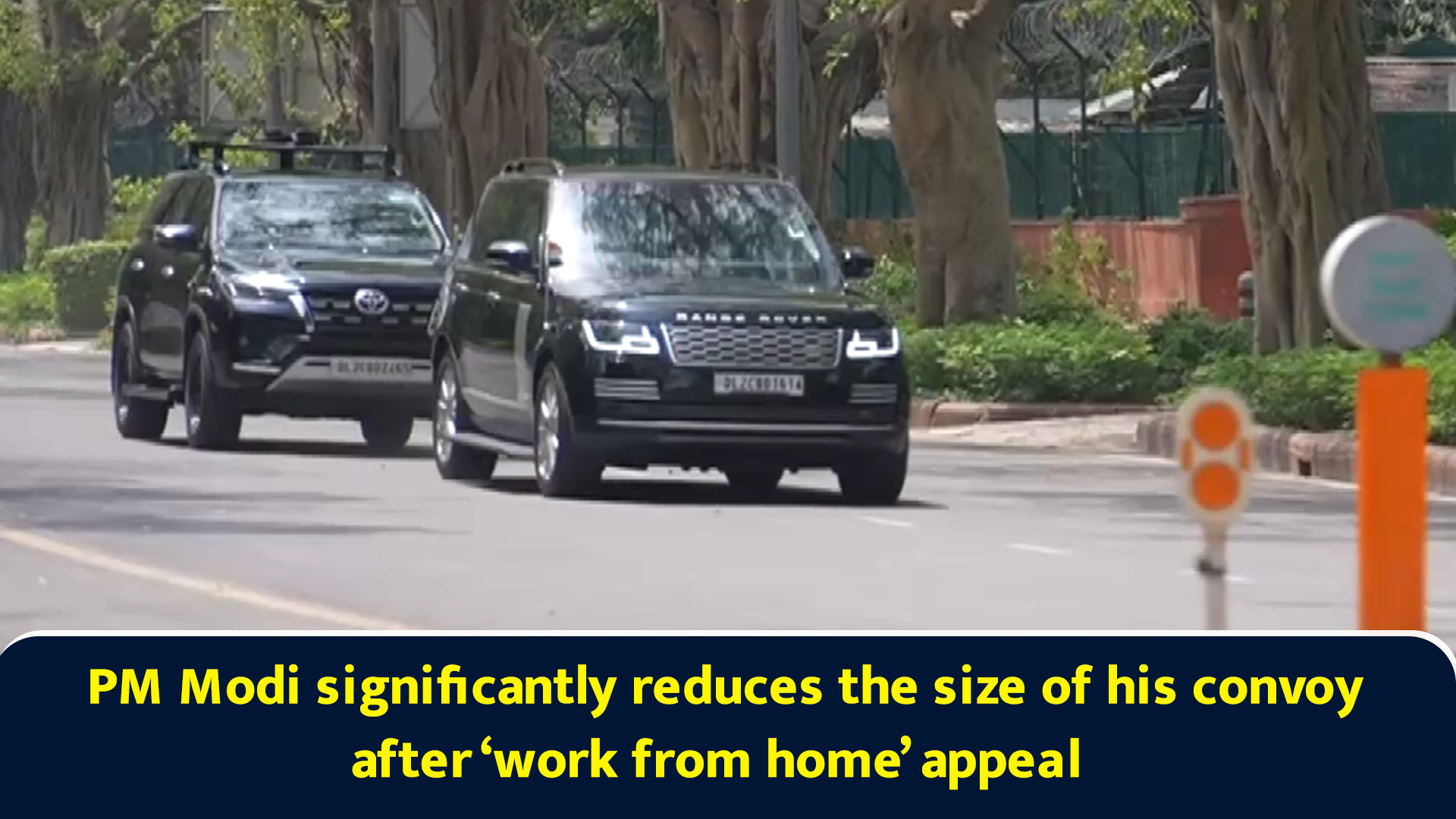 PM Modi significantly reduces the size of his convoy after 'work from ...